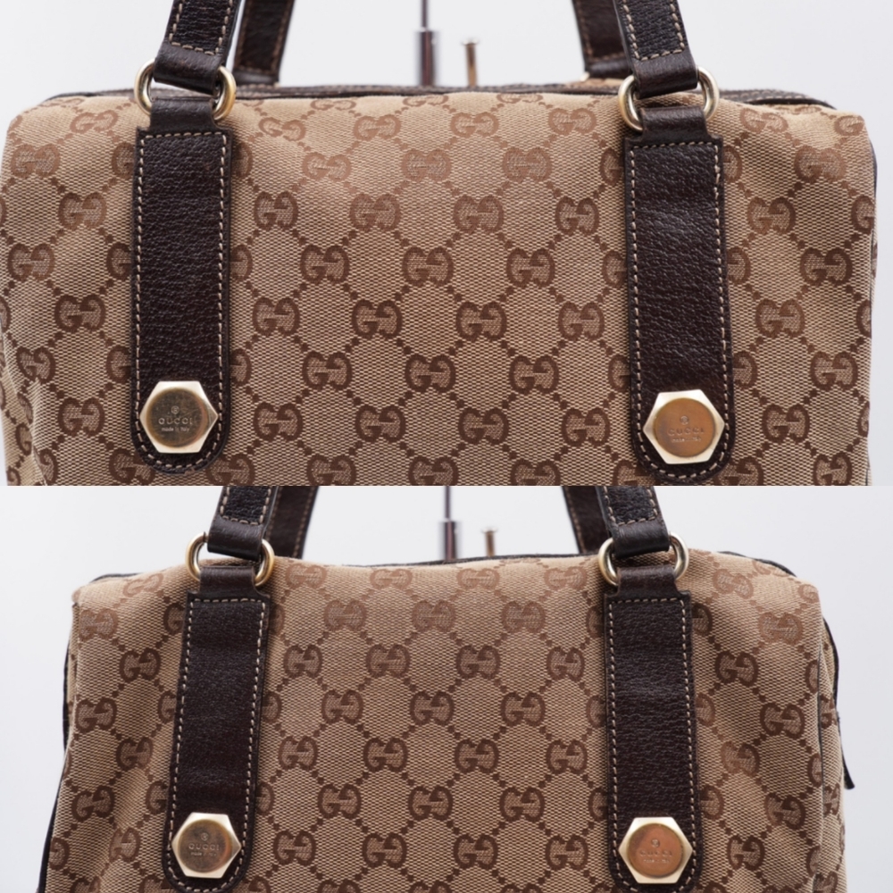 ❌️❌️SOLD❌️❌️M15❤️Gucci GG Canvas Mini Boston - Picture 14 of 15